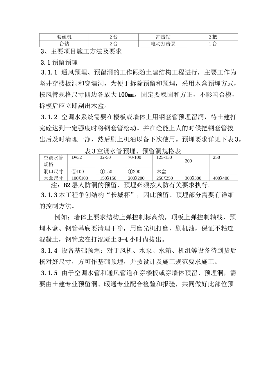 风机盘管加新风系统施工方案计划_第2页