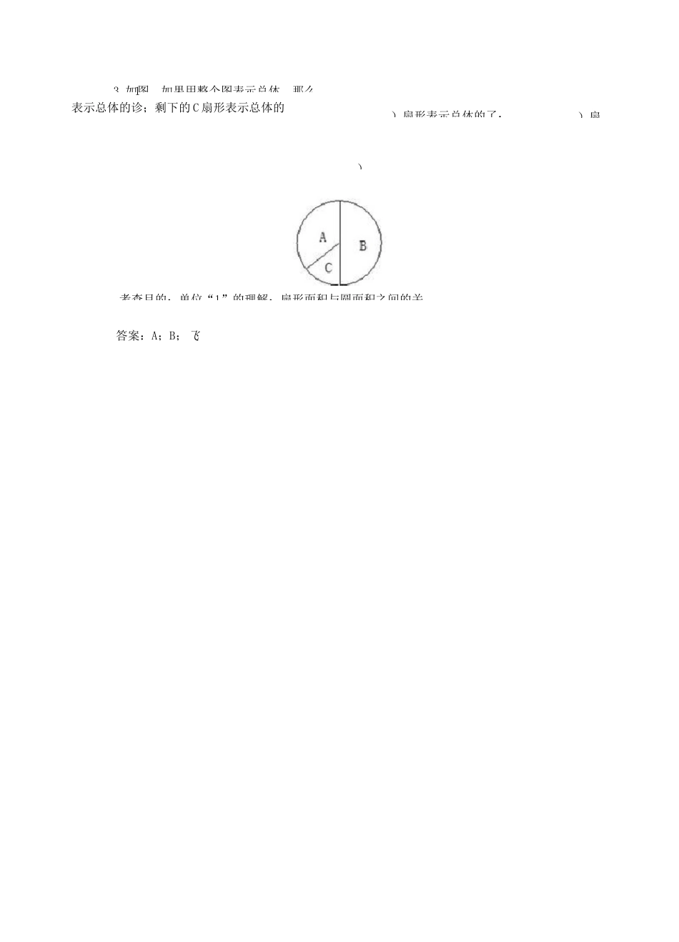 小学六年级上册数学《扇形统计图》同步试题及答案_第2页