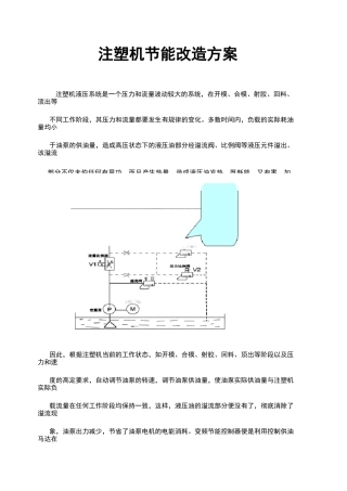 注塑机节能改造方案