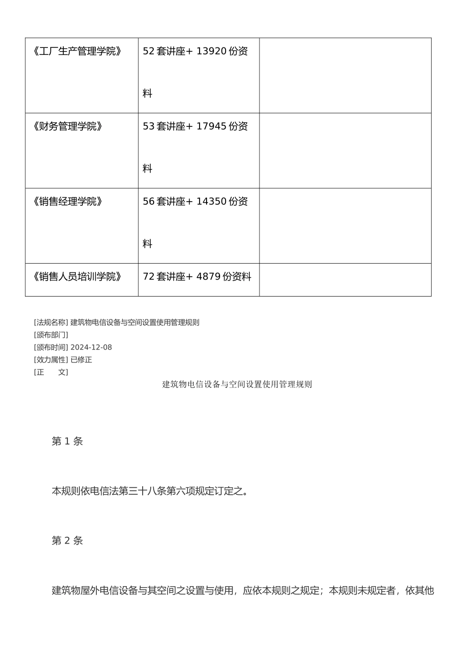 建筑物电信设备与空间设置使用管理规则_第2页