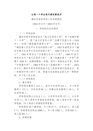 建议使用的发展规划格式