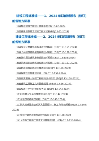 建设工程标准规范标准