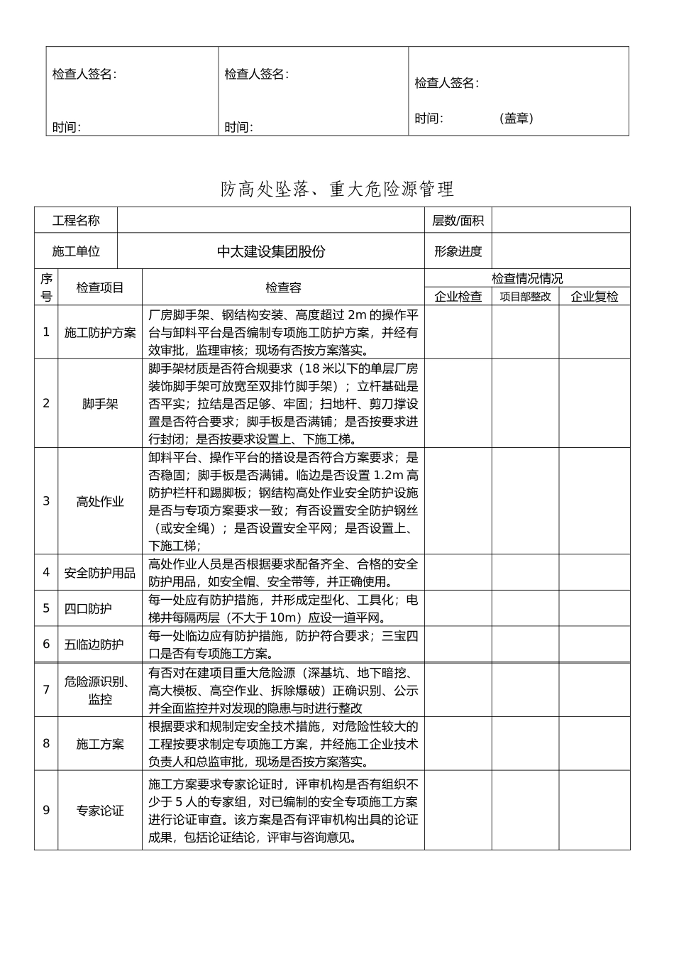 建设工程质量安全管理自查自纠表_第3页