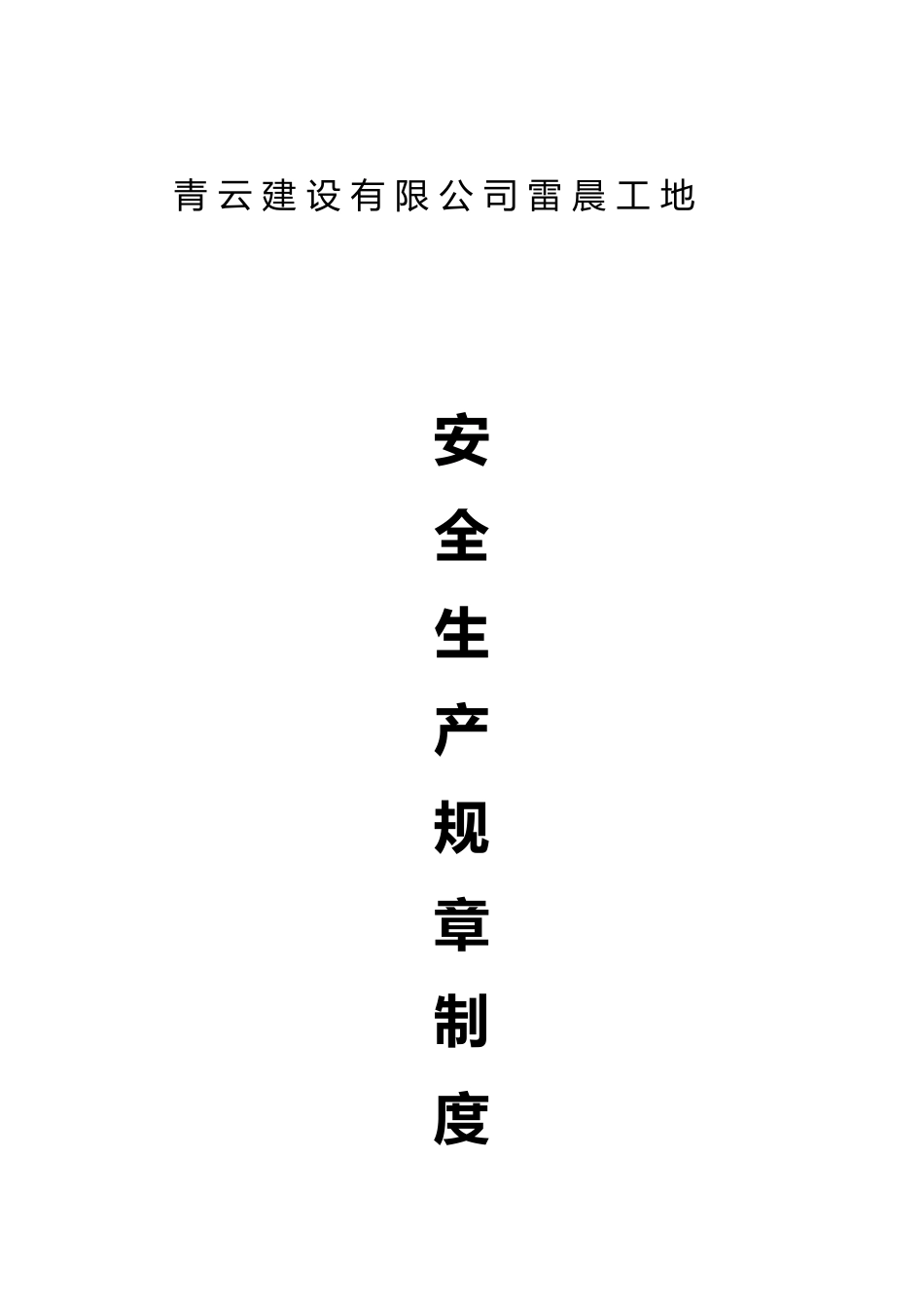 建设有限公司雷晨工地安全生产规章制度范本_第2页