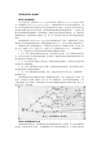 弗罗姆的领导者-参与模型