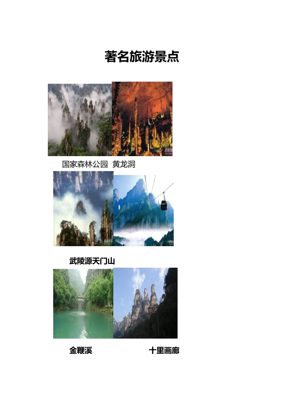 张家界地质地貌实习报告范本_第2页