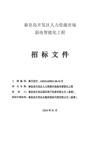 弱电招标文件y-----填数据