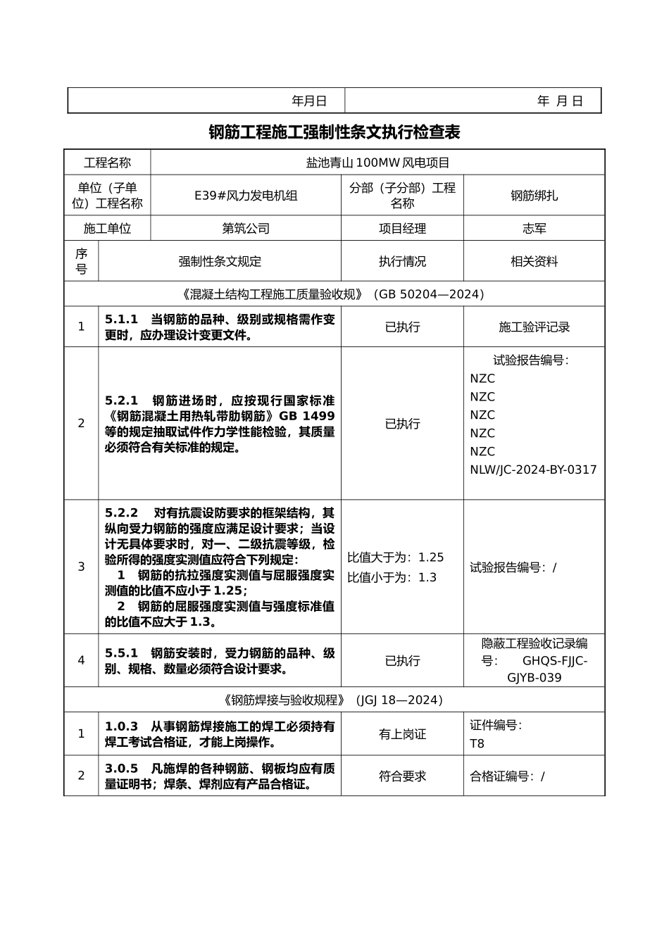 强制性条文执行检查表_第2页