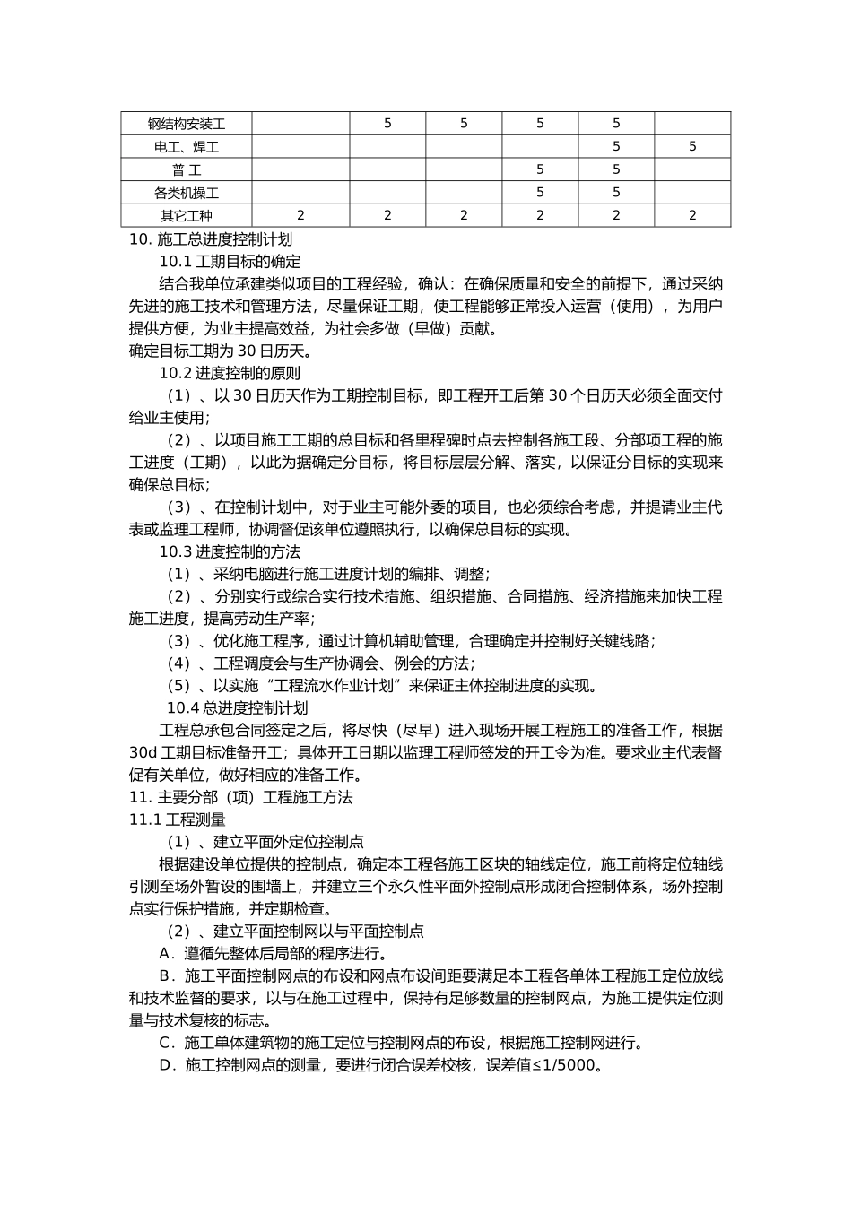彩钢施工工程组织设计说明_第3页