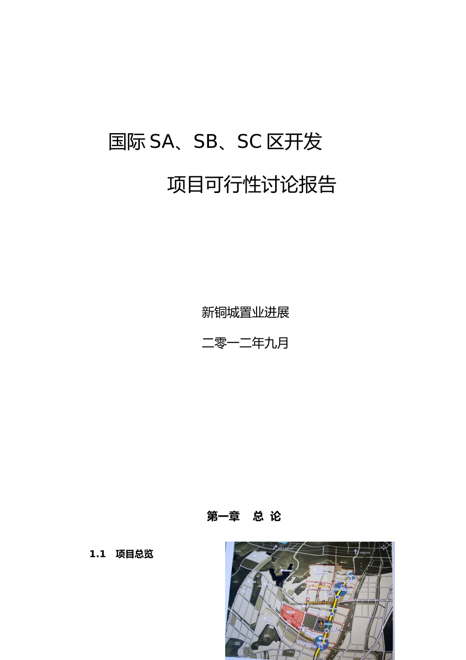 徐州新铜城南洋国际商城项目可行性实施计划书rev.1_第1页