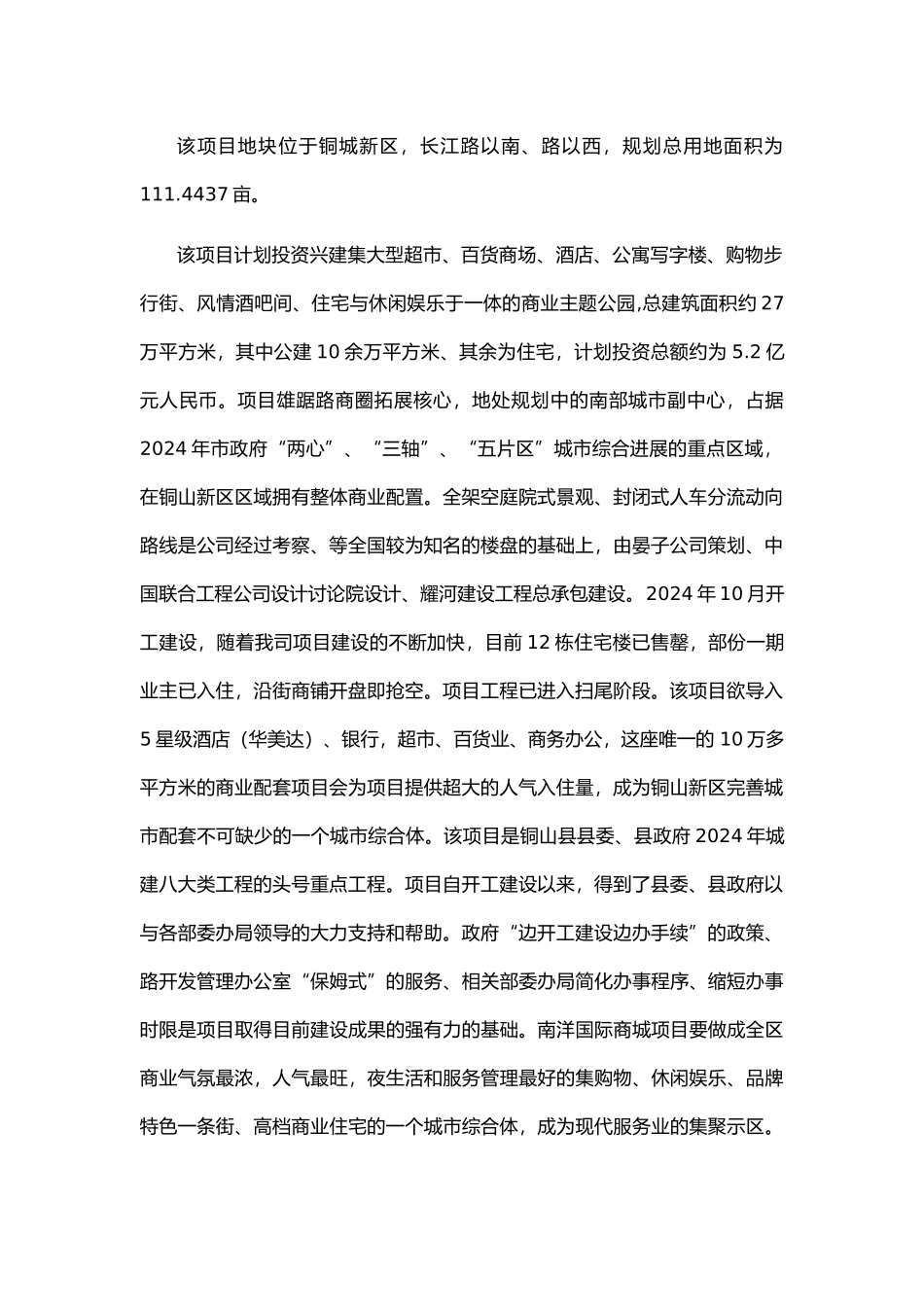 徐州新铜城南洋国际商城项目可行性实施计划书rev.1_第2页