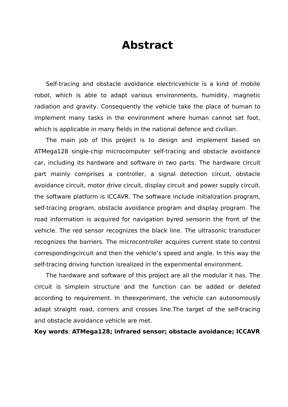 循迹避障小车毕业设计说明_第3页
