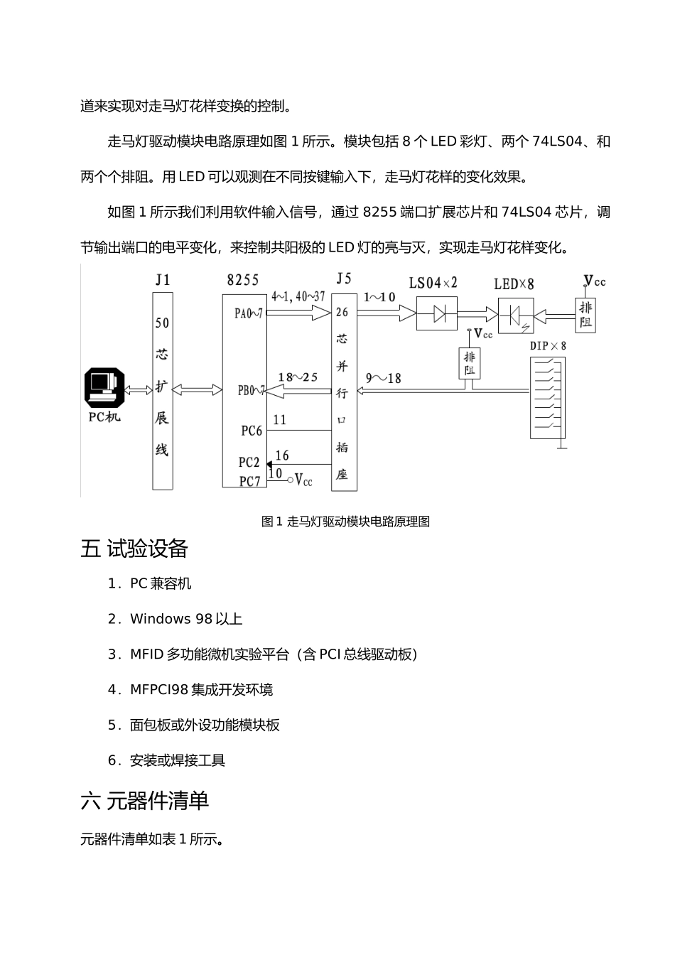 微机原理走马灯课程设计报告书_第2页