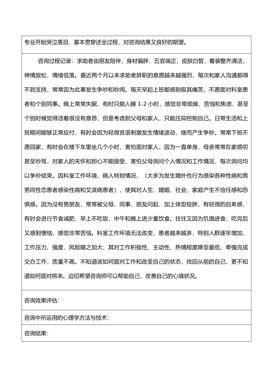 心理咨询案例记录表格式_第2页