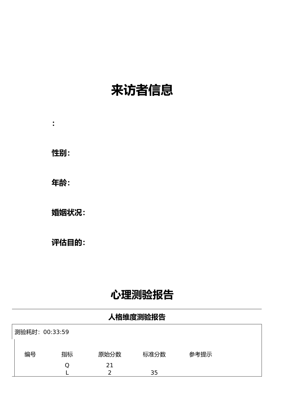 心理评估报告模板_第2页