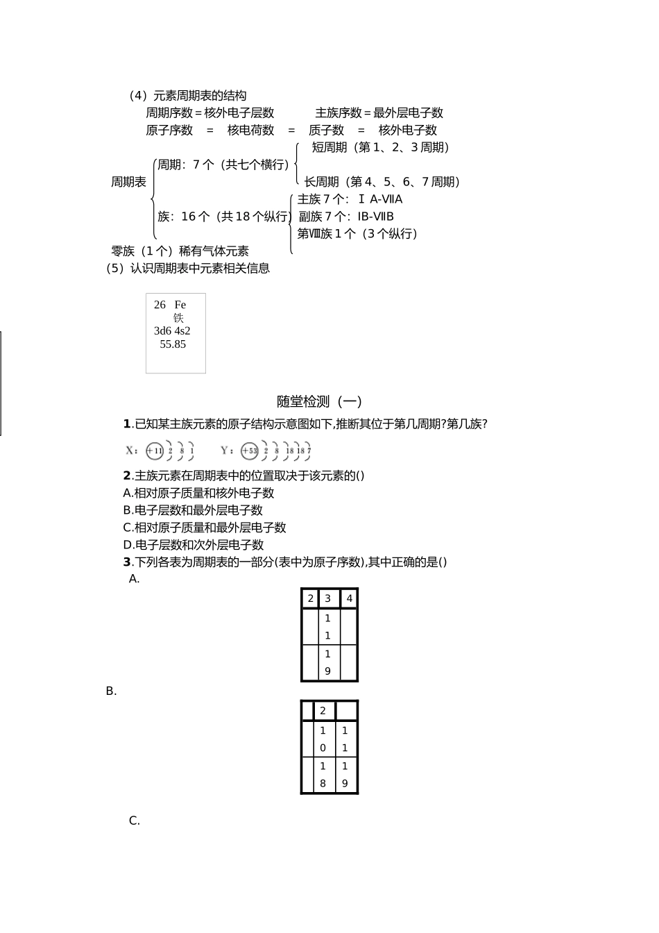 必学二第一章物质结构元素周期律知识点总结_第2页