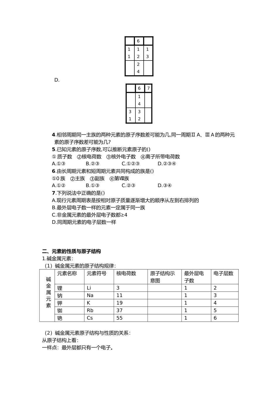 必学二第一章物质结构元素周期律知识点总结_第3页