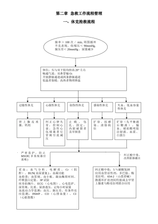 急救工作流程管理概述