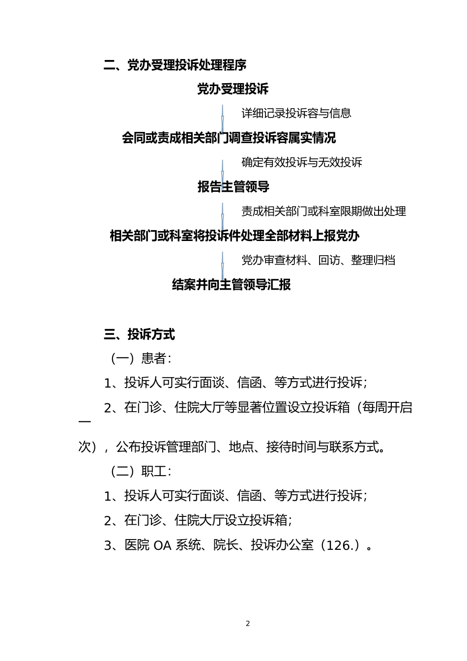 患者投诉处理管理规定_第2页
