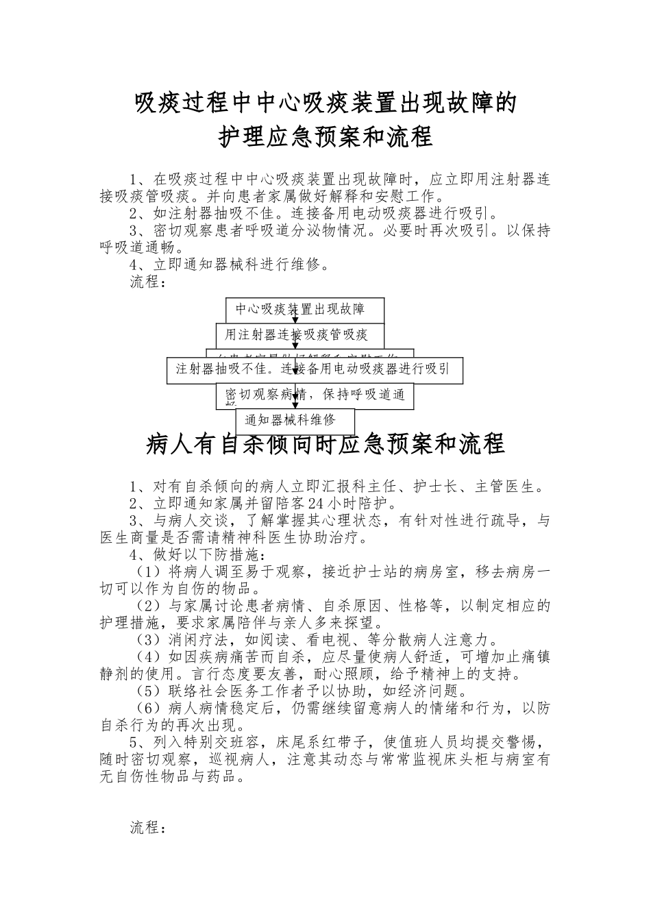 患者突然晕倒时的应急处置预案和流程图_第2页