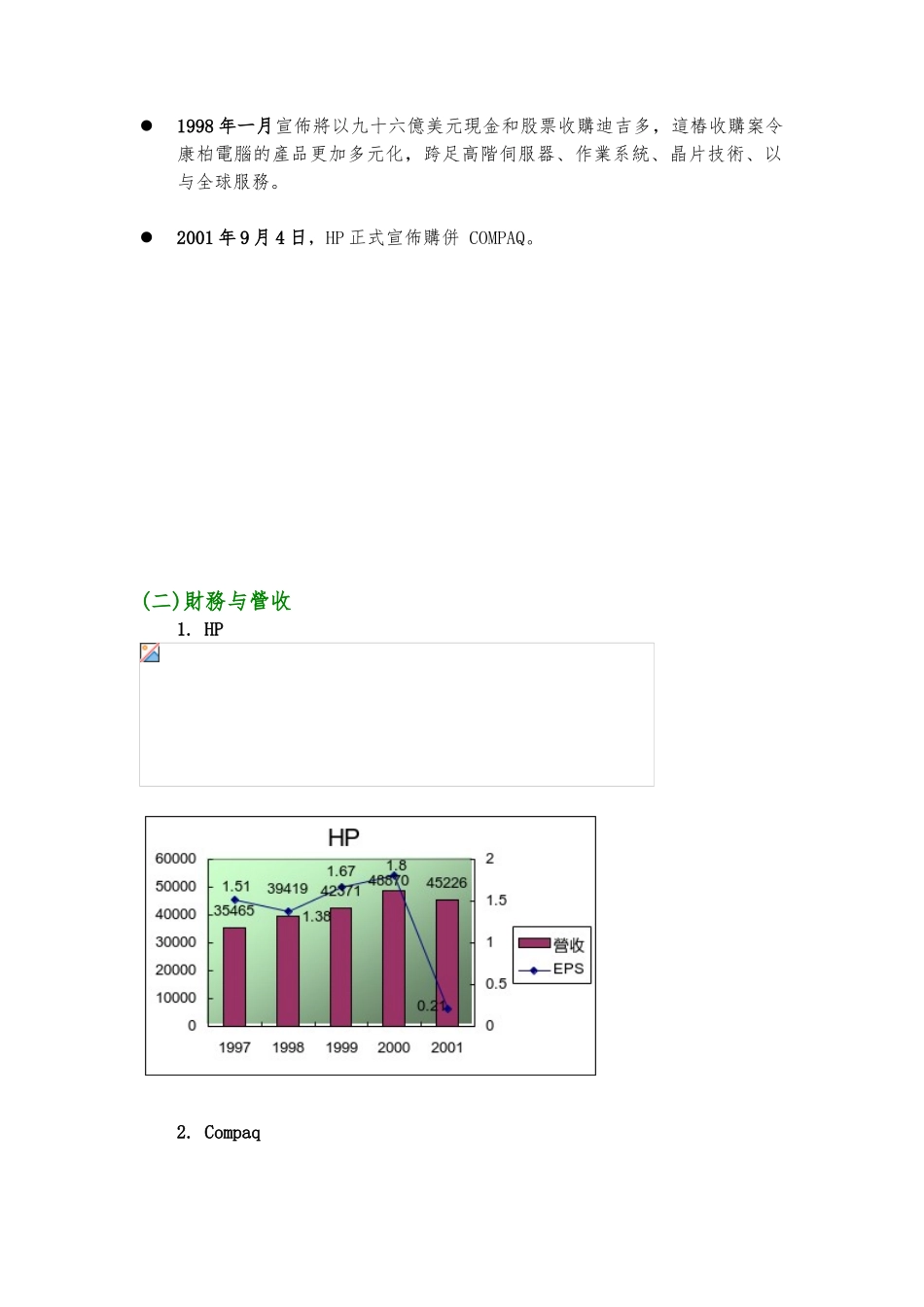 惠普与康柏并购重组案例分析报告_第3页