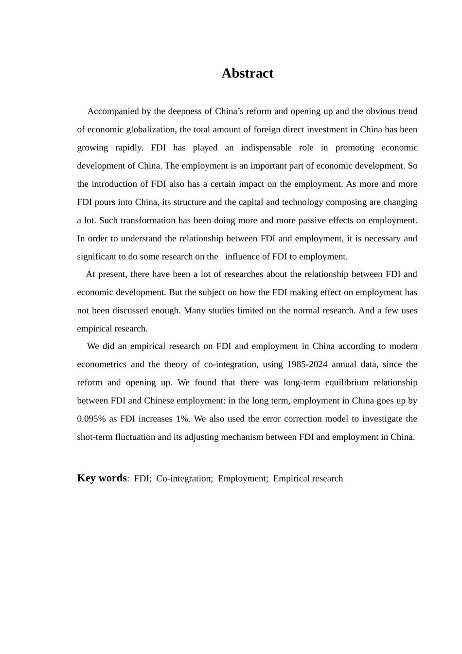 我国外商直接投资对就业数量的影响_第2页