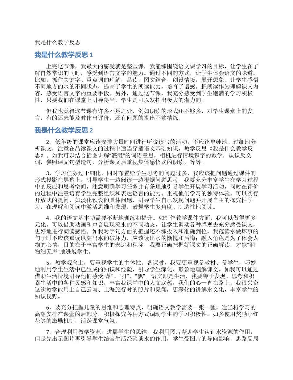 我是什么教学反思_第1页