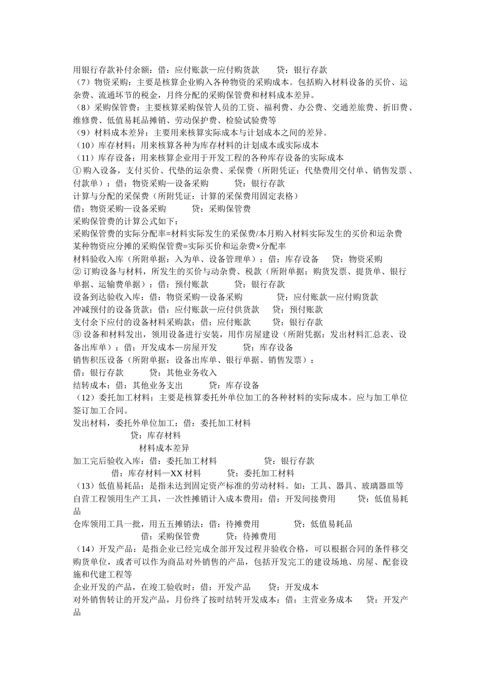 房地产会计处理及会计分录_第2页