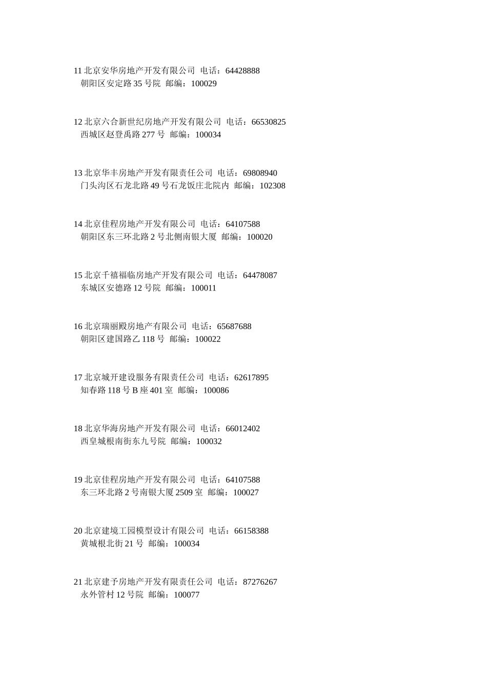 房地产公司名录_第2页