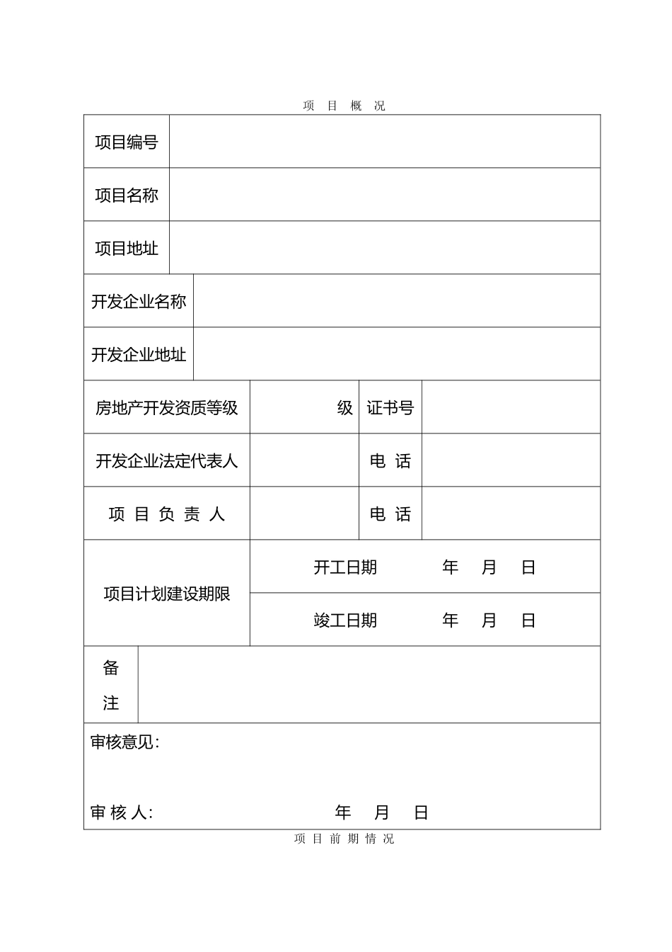 房地产开发项目手册表格模板_第3页