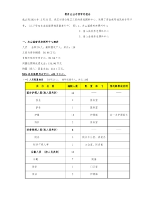 房山区养老院-资金支出专项审计报告