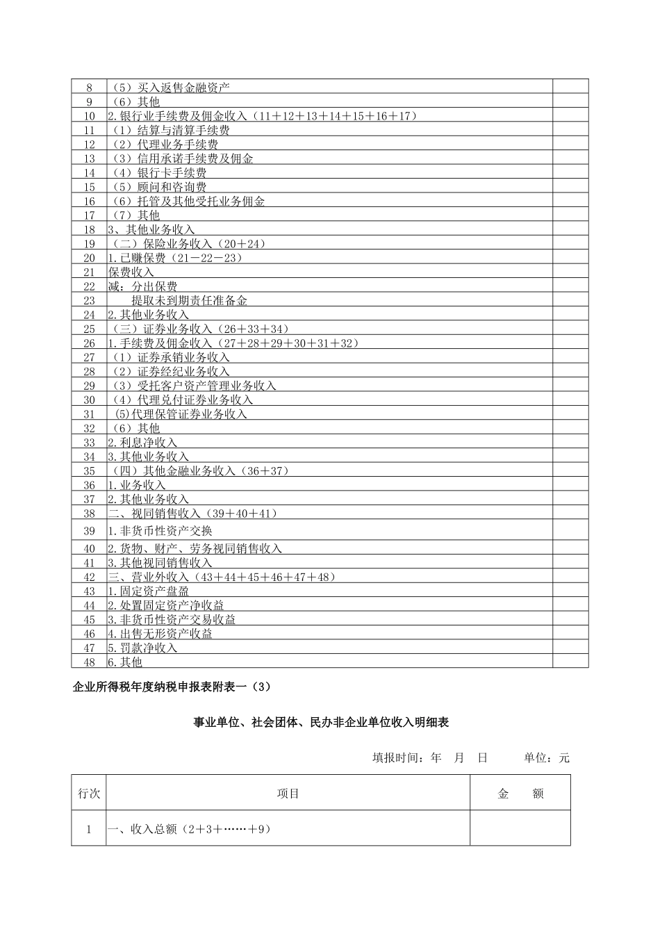 所得税汇算清缴申报表及附表_第3页