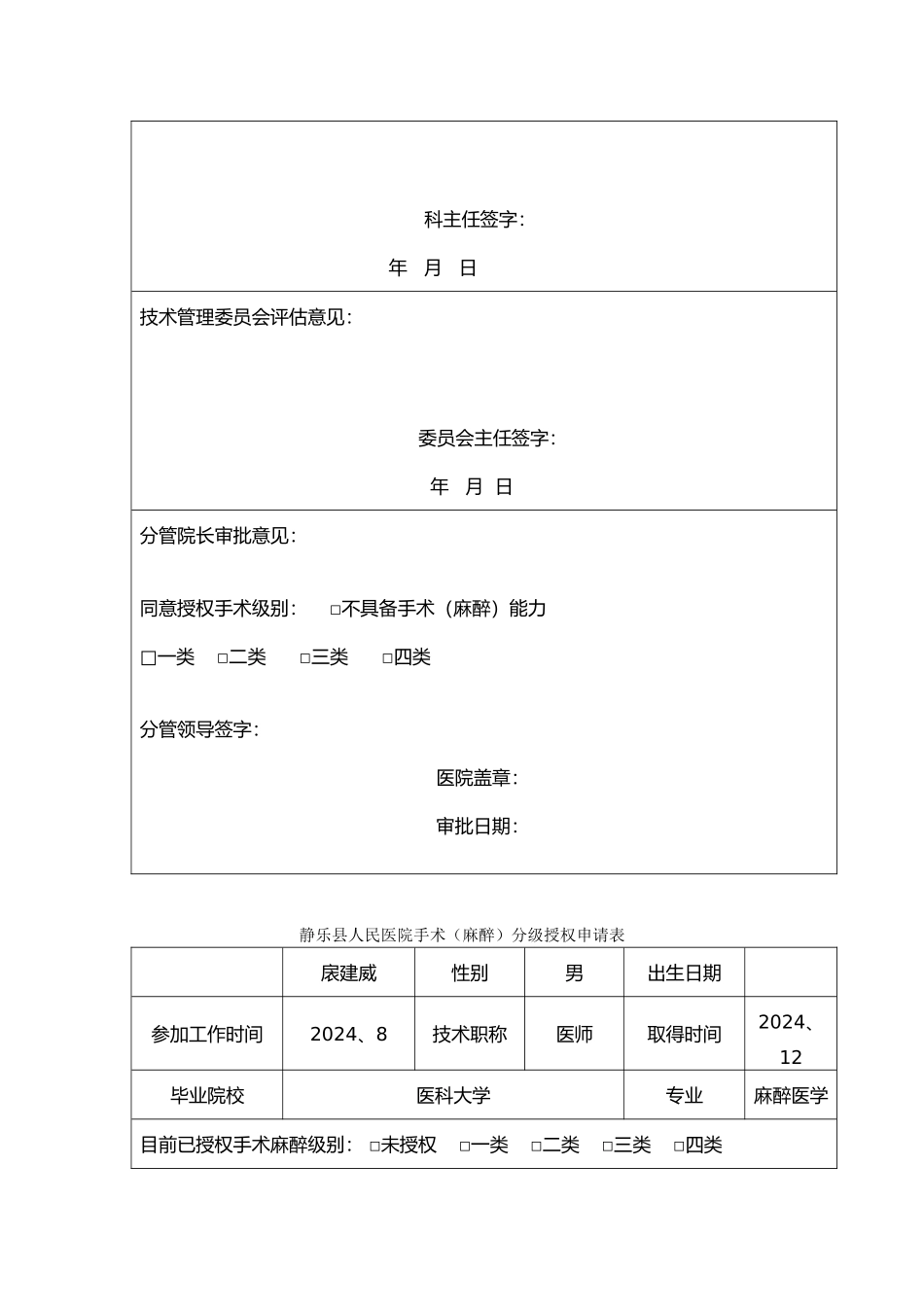 手术麻醉分级授权申请表_第3页