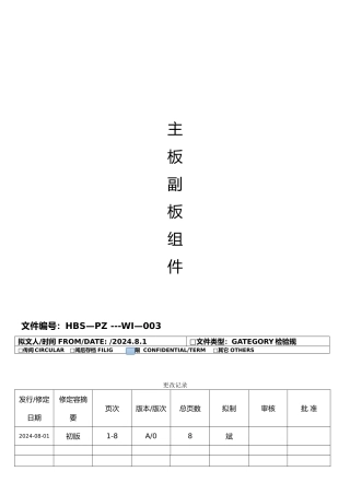 手机主板检验标准