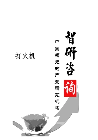 打火机行业全景调研与投资前景调研报告范本