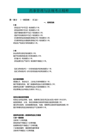 执业医师-中公 法规 考点