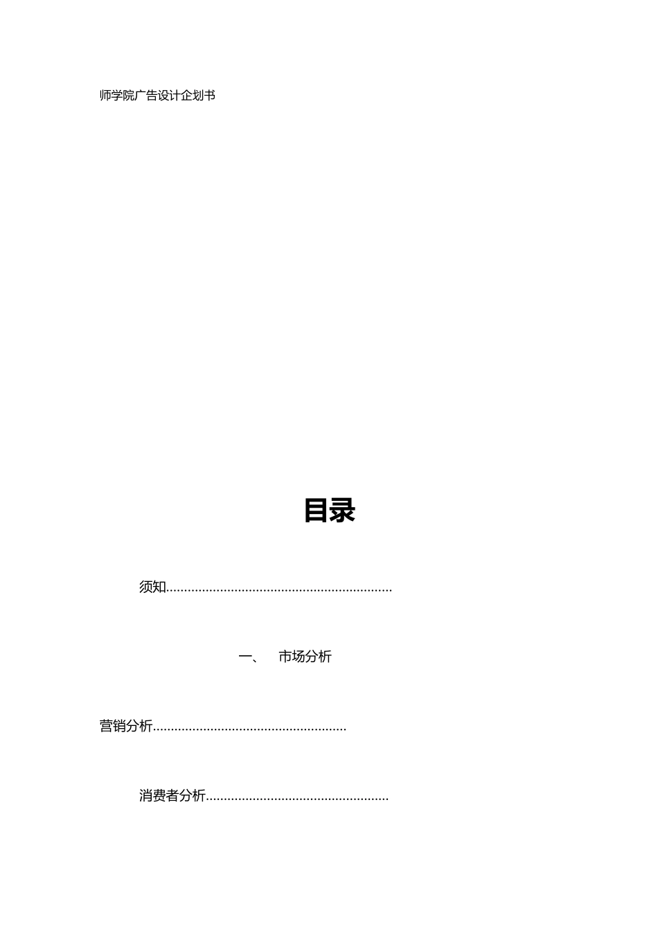 扬名广告项目策划书_第1页
