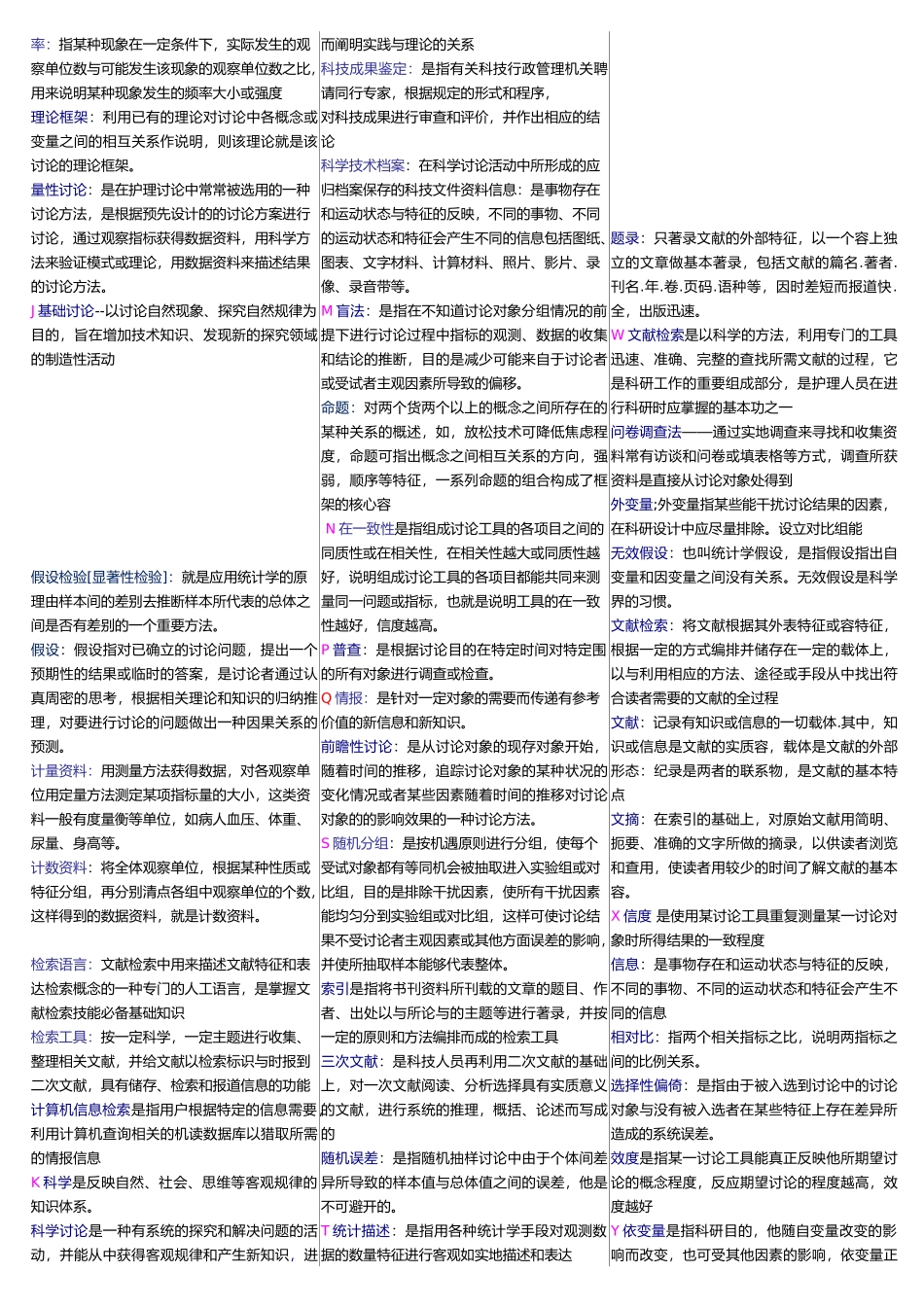 护理_学研究全部名词解释_第2页