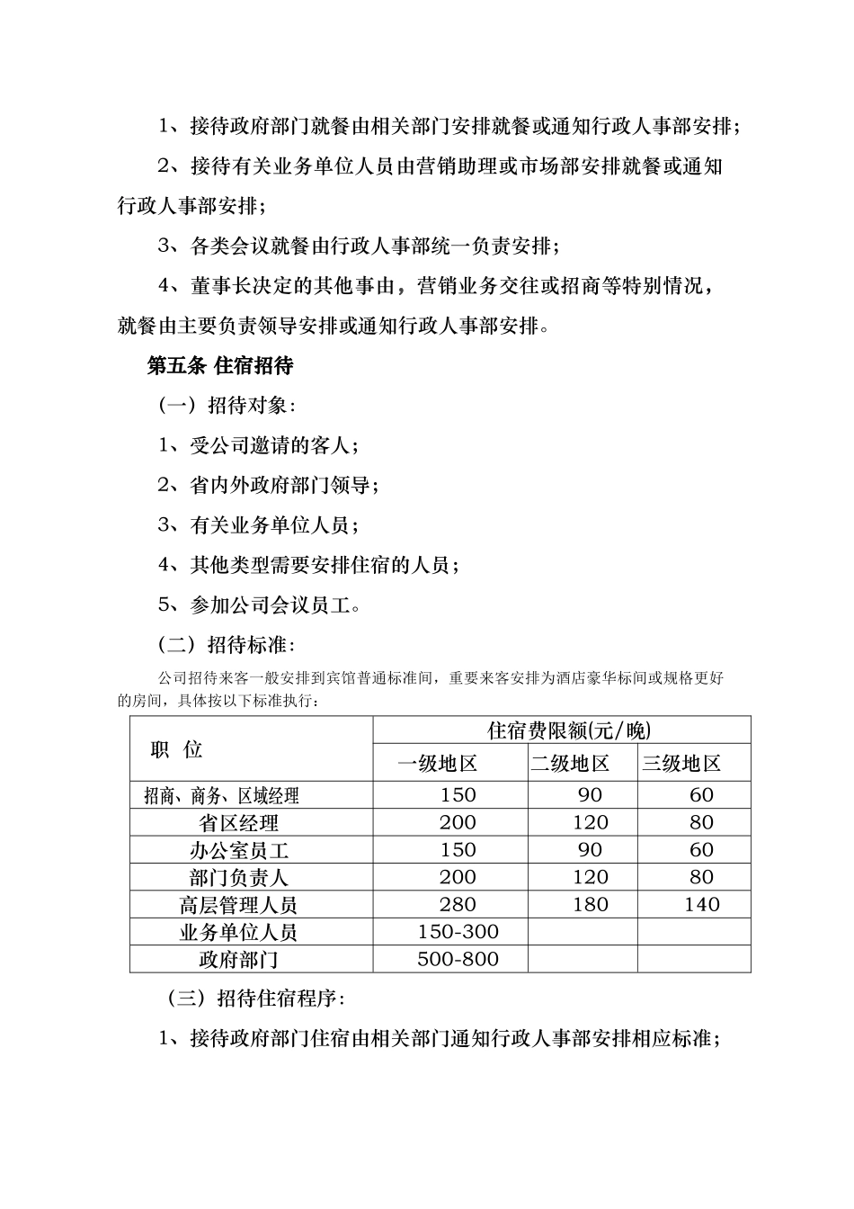 招待费管理制度范本_第3页