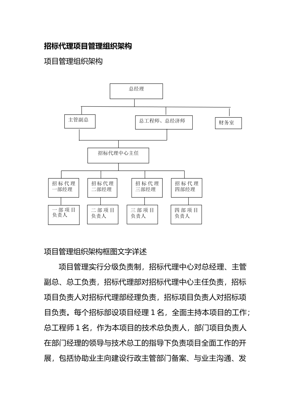 招标代理机构设置运作机制与流程图_第1页