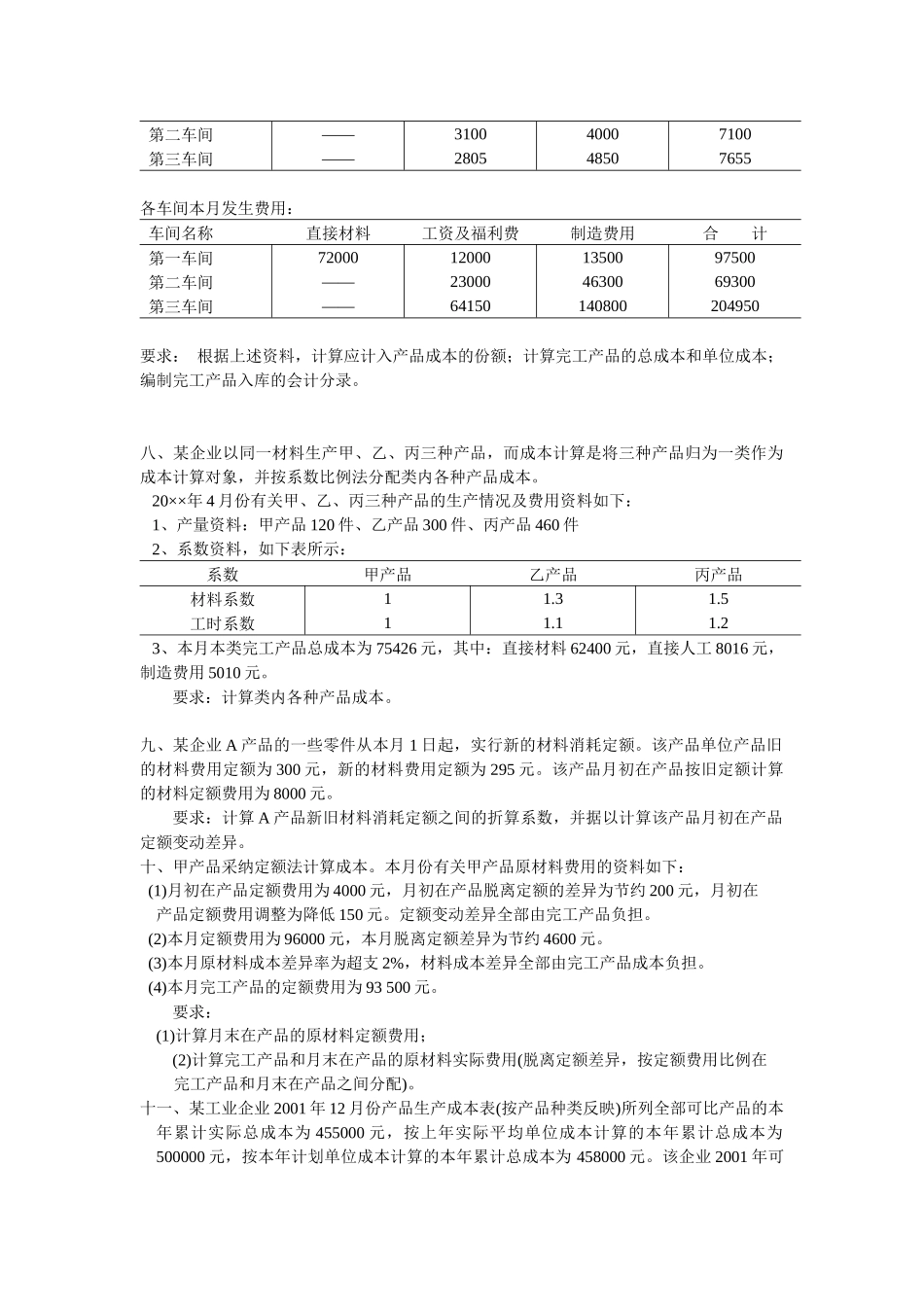 教学目的：掌握辅助生产费用的核算_第3页