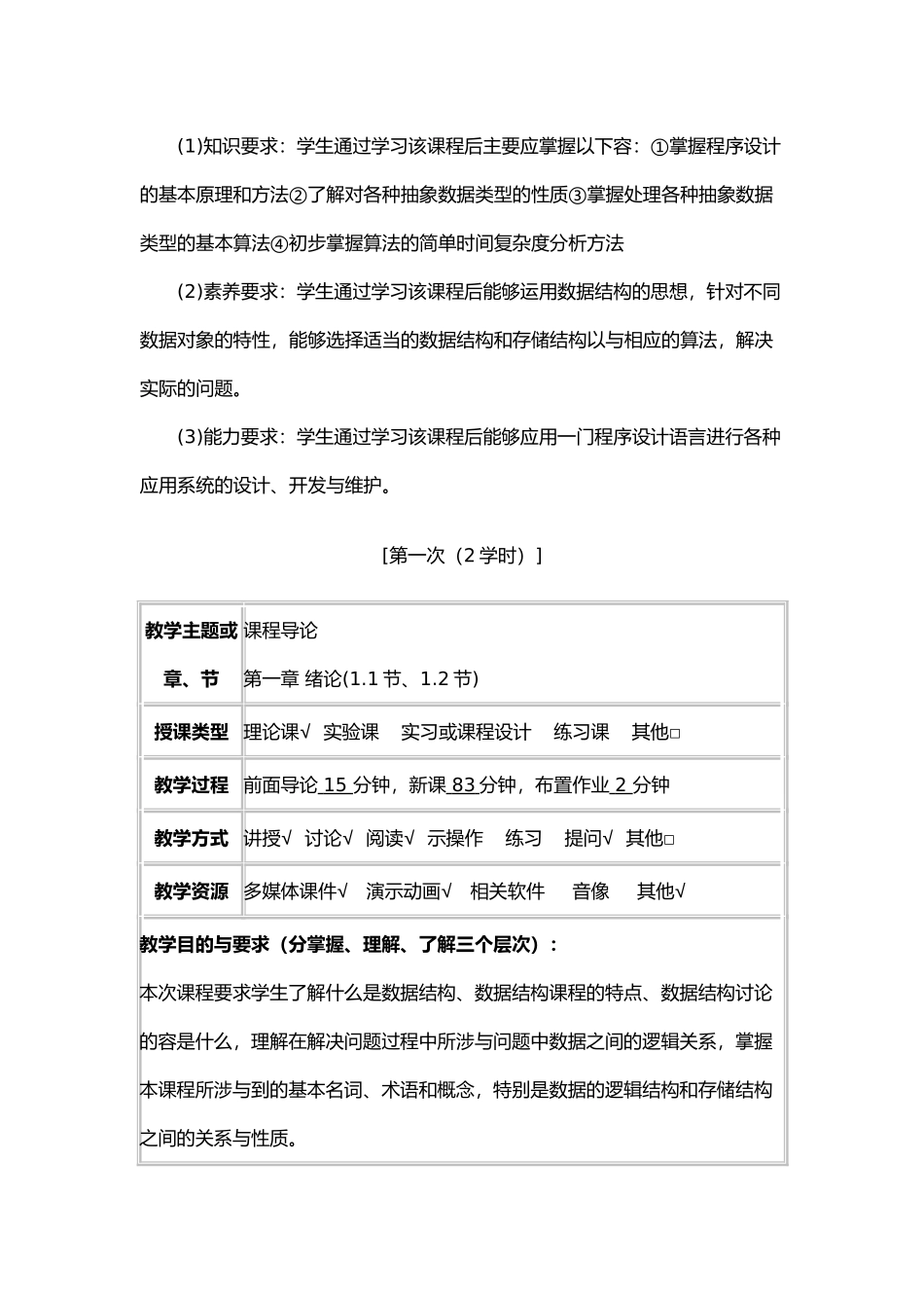 数据结构与算法培训教（学）案_第3页