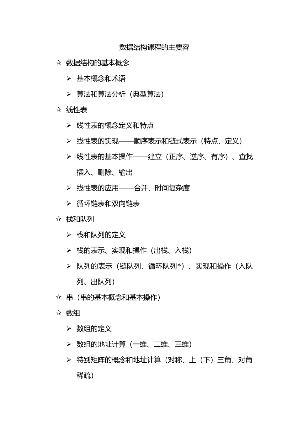 数据结构课程的主要内容_第1页