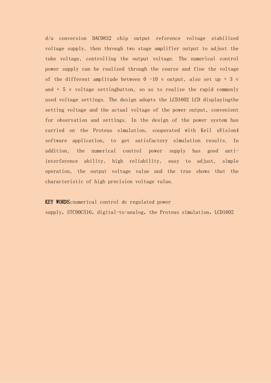 数控直流稳压电源毕业设计论文_第2页