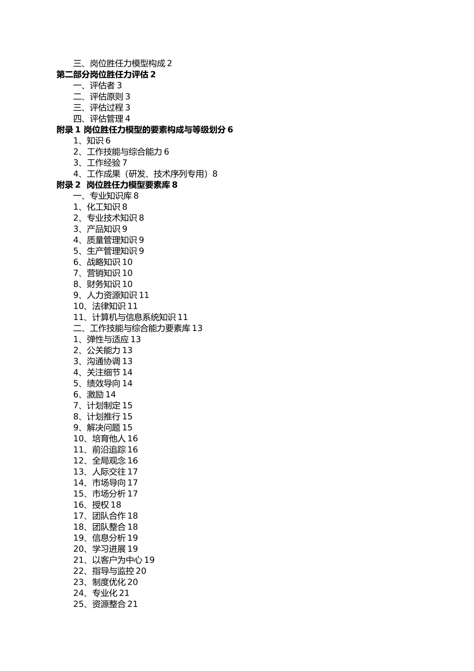 整理齐全_各岗位胜任力模型_评估手册范本_第2页