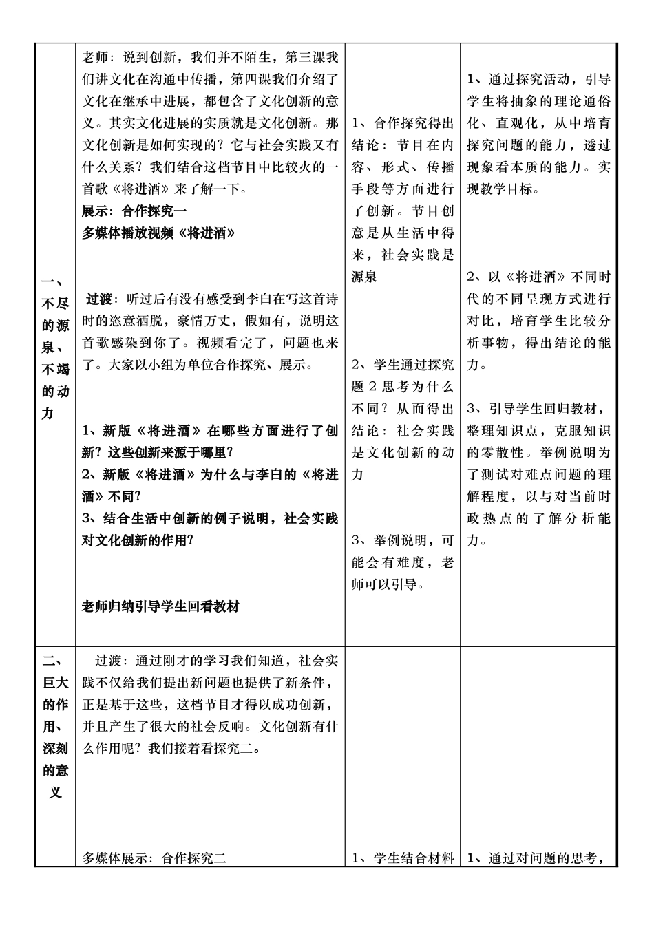 文化创新的源泉和作用教案_第2页