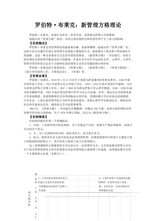 新管理知识及方格理论