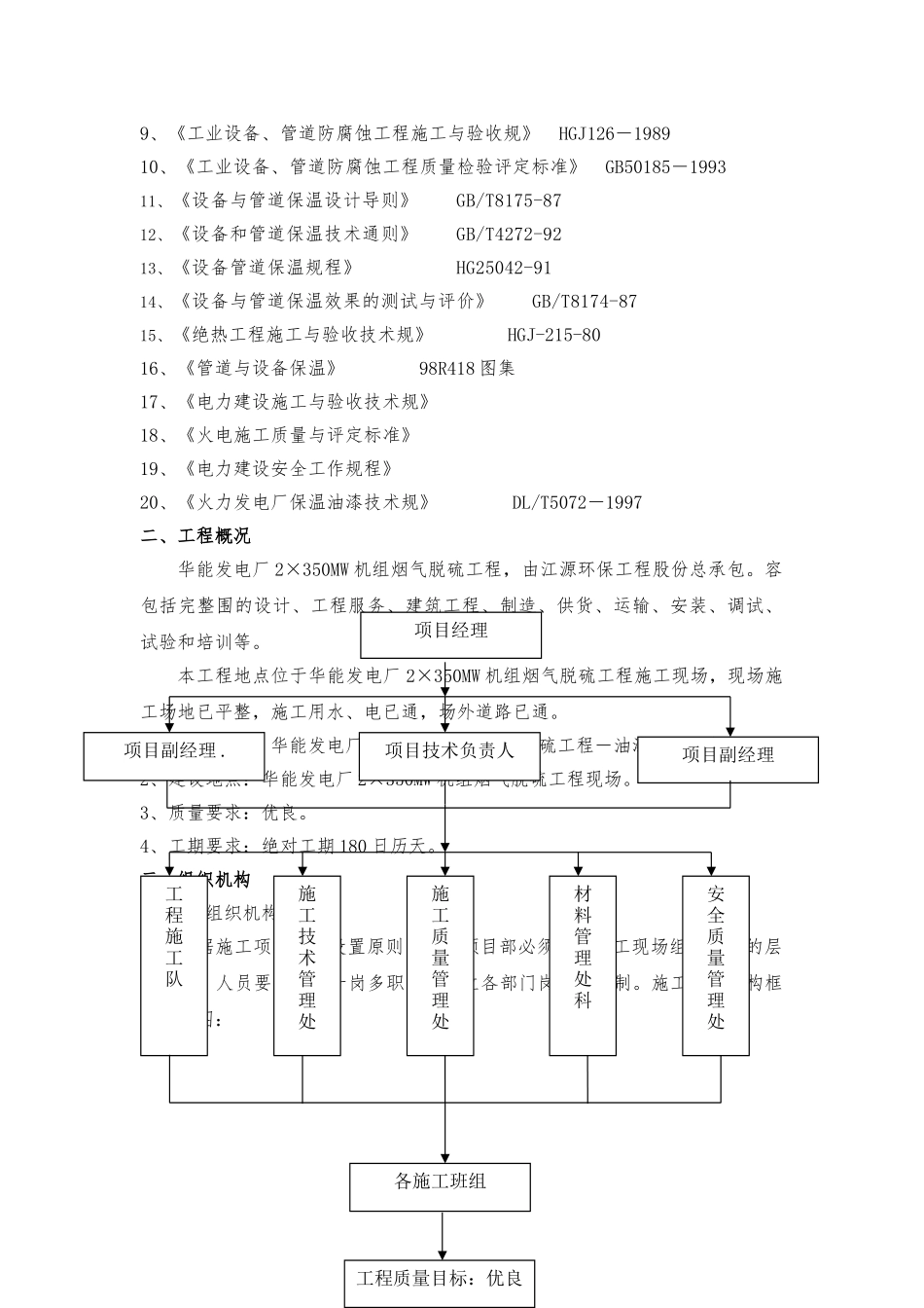 方案华能南通发电厂2350MW机组烟气脱硫工程油漆保温工程_第2页
