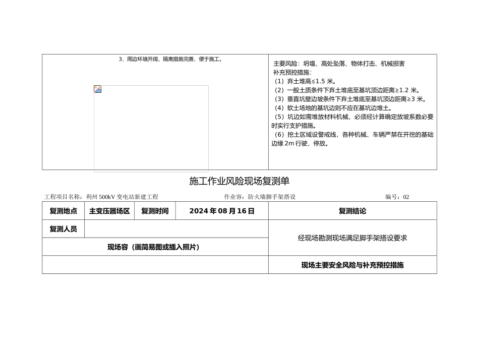 施工作业风险现场复测单_第2页