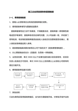 施工企业项目部财务管理制度汇编